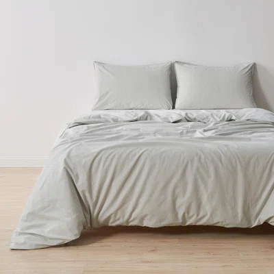 100% Pima Cotton Percale Duvet Cover & Sham Set | Wayfair North America