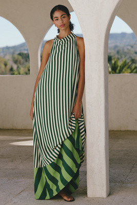 SIMONMILLER Mona Crepe High-Neck Maxi Dress | Anthropologie (US)