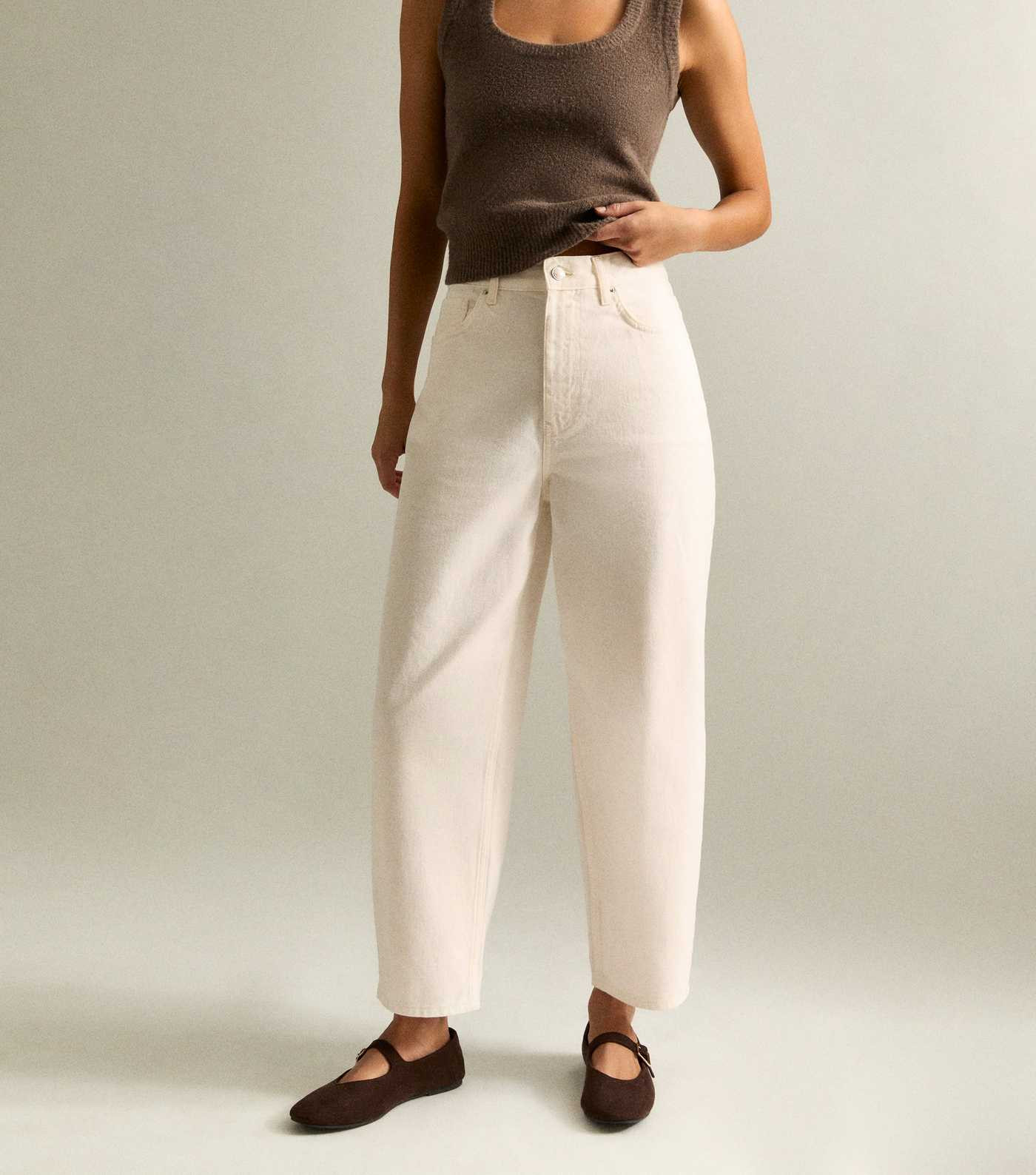 Off White Barrel Leg Denim Jean | New Look | New Look (UK)