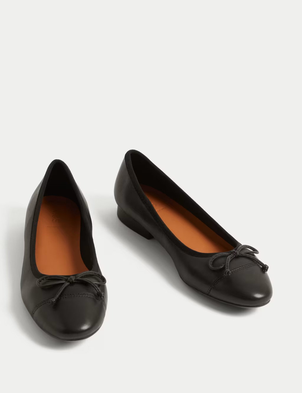 Leather Bow Flat Ballet Pumps | Marks & Spencer IE