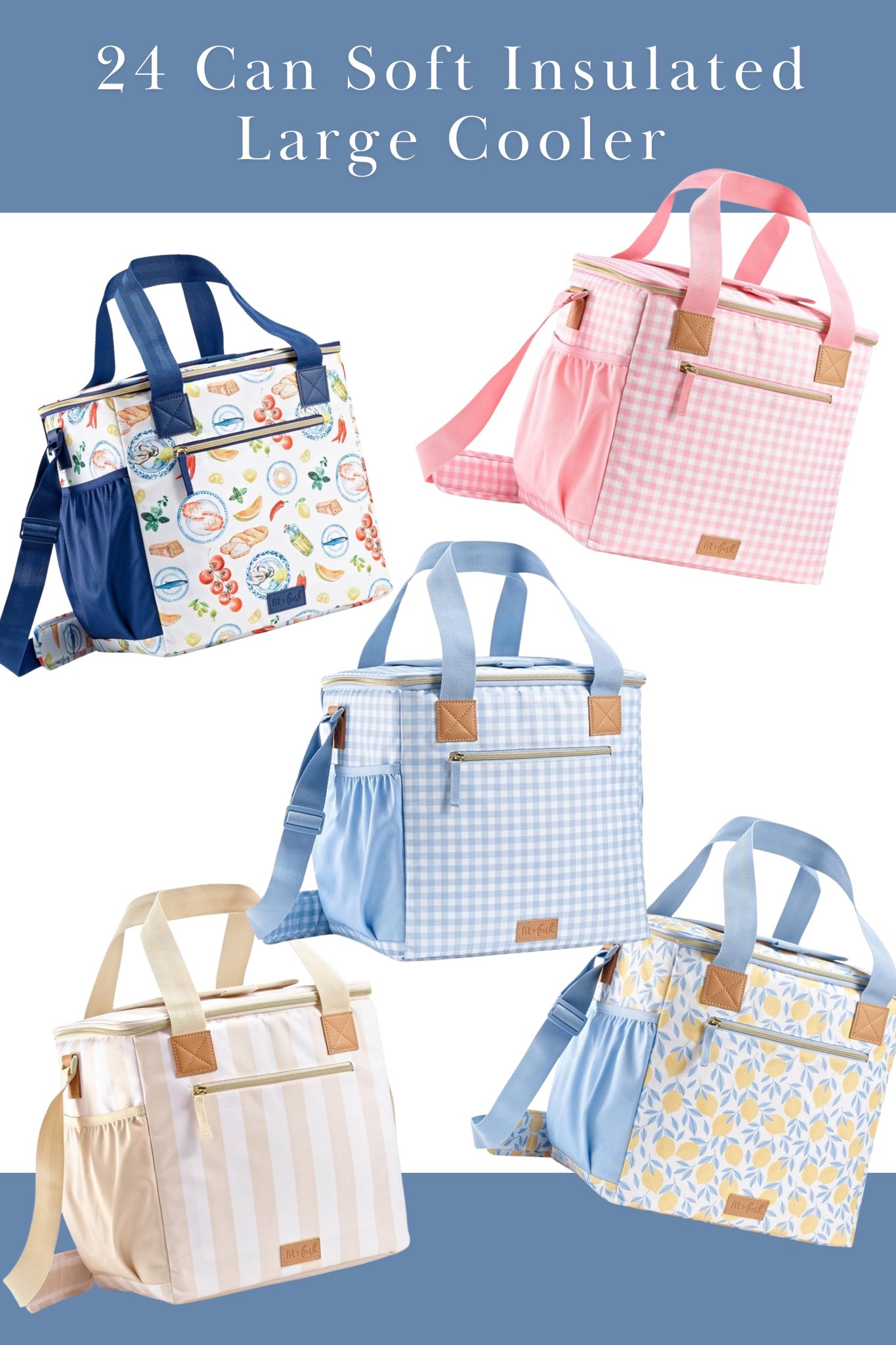 24 can soft insulated cooler, 8 pattern options available! 

#LTKFamily #LTKParties #LTKFindsUnder50