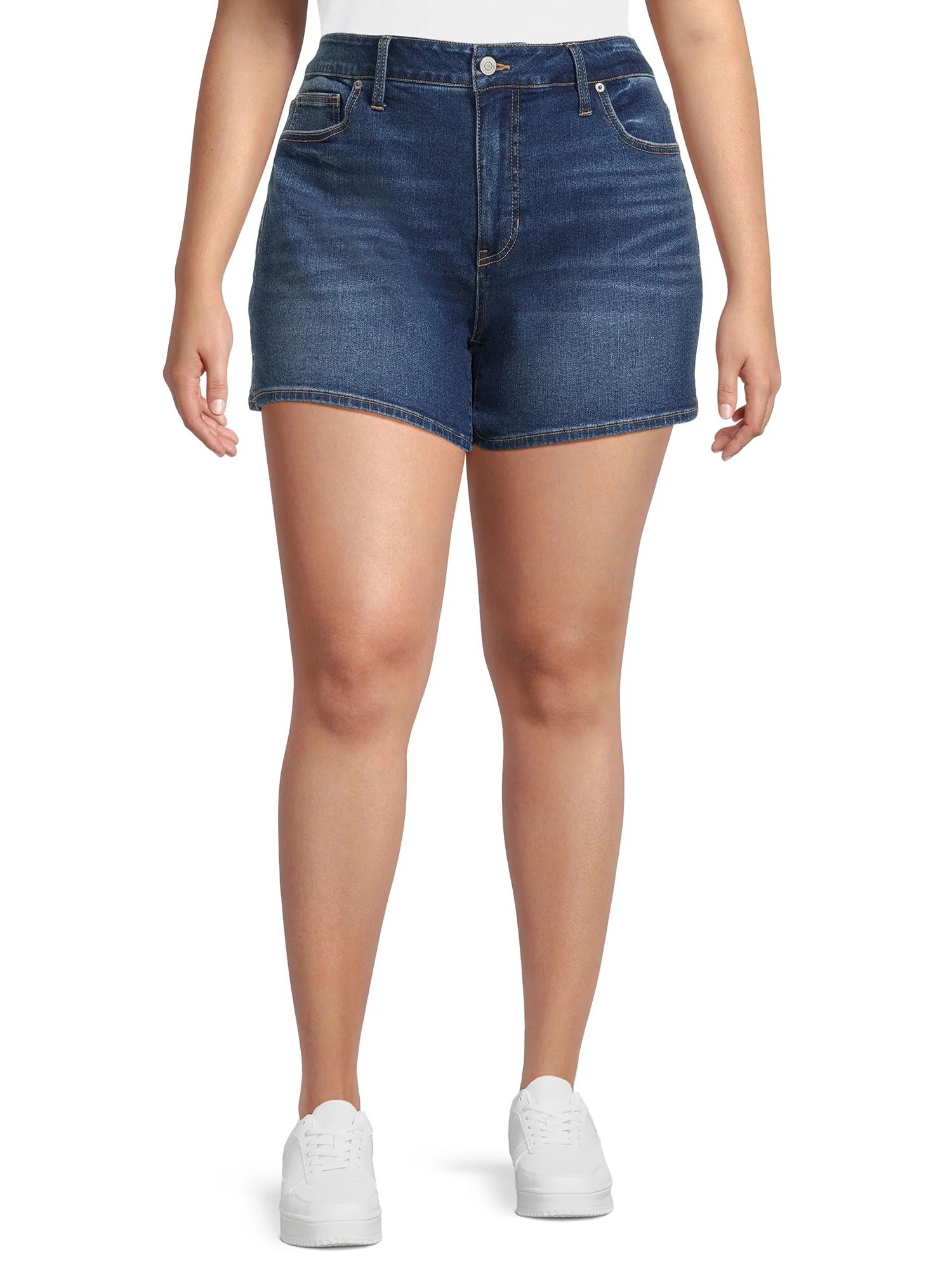 Terra & Sky Women's Plus A-Line Short, sizes 16W-24W | Walmart (US)