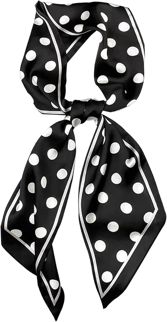 Head Scarf Hair Neck Scarves For Women Purse Bag Scarfs For Handbags Silky Long Thin Satin Headsc... | Amazon (US)