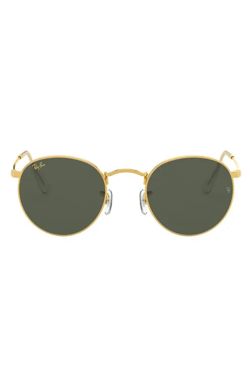 Ray-Ban Icons 53mm Retro Sunglasses in Legend Gold/Green at Nordstrom | Nordstrom