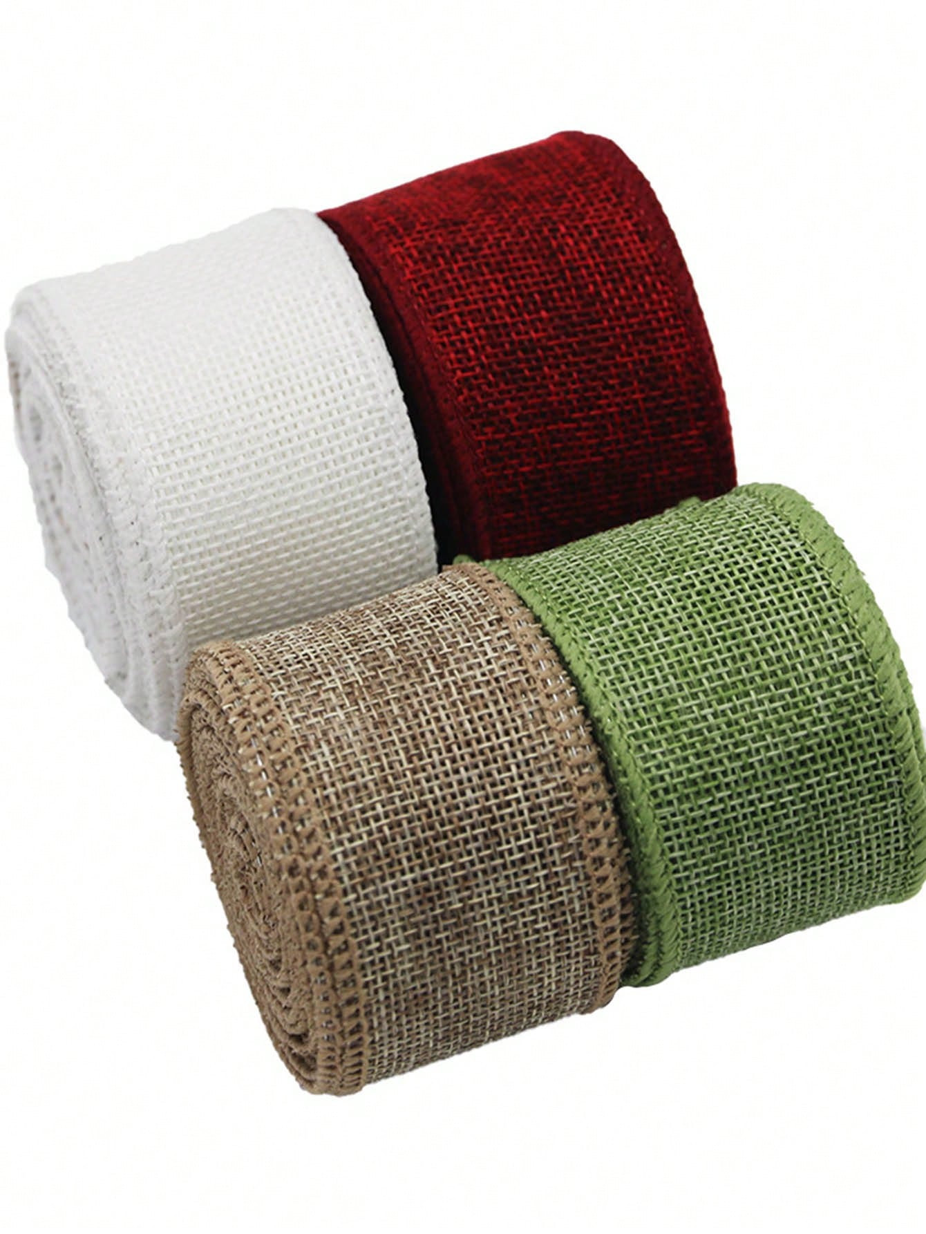 (5 Meters/Roll) Colored Burlap Wire Edge Shaping Ribbon DIY Gift Packaging Butterfly Wedding Deco... | SHEIN