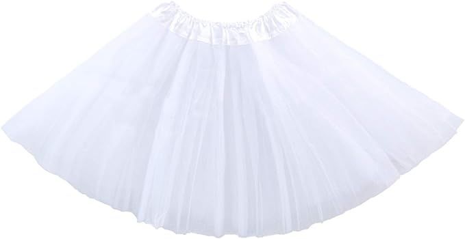 Girl Tutu Skirt, 3 Layers Tulle Tutus for Little Girls, Fluffy Ballet Dress Up for Toddler Kids C... | Amazon (US)