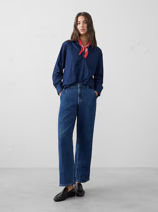 Straight High-Rise Luxe Trouser Jean | Banana Republic Factory