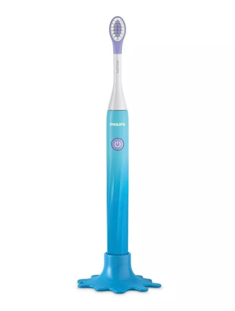 Philips One for Kids by Sonicare, Battery Toothbrush, for Kids Age 3+, with SmarTimer and QuadPacer for Thorough Clean, Lightweight and Colorful Handle, Quick Start Guide, Blue, Model HY1130/02 | Amazon (US)