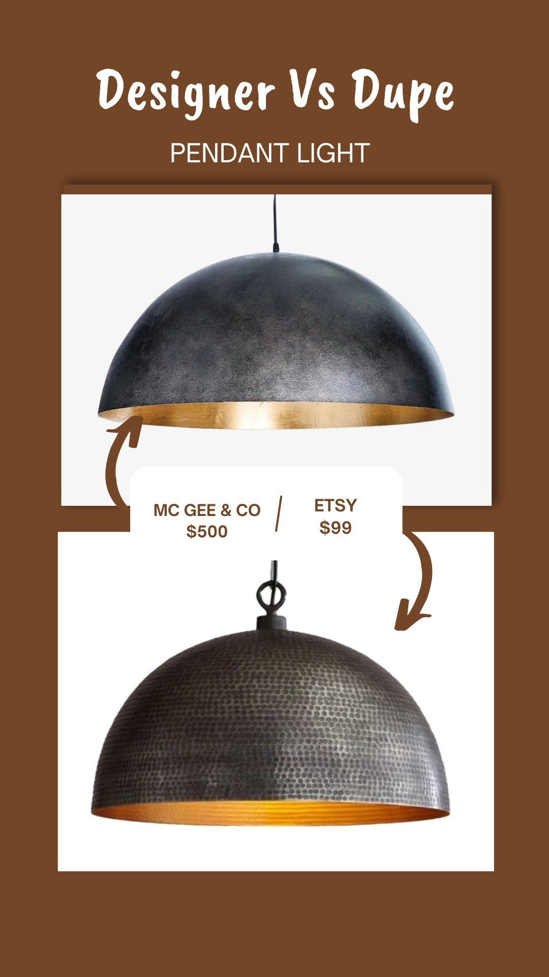 MC GEE & CO VS ETSY PENDANT LIGHT

#LTKHome #LTKStyleTip #LTKSaleAlert