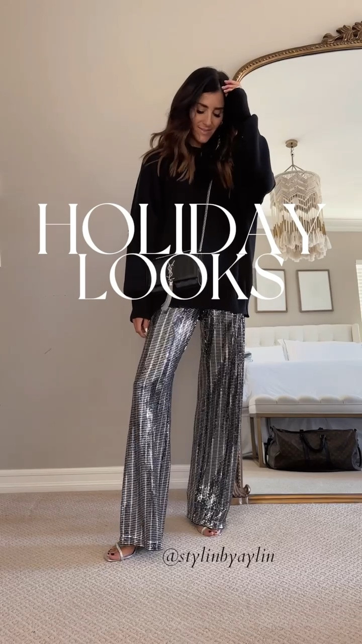 My FP sweater is 22% off at amazon, my pants are currently 30% off and my faux leather leggings are 20% off! 

I’m just shy of 5’7 for reference
OUTFIT #1: FP Sweater (XS) Sequin pants (XS) 
OUTFIT #2: Sequin Duster (S) Spanx (S)
OUTFIT #3: Sequin Dress (4)

#LTKunder100 #LTKsalealert #LTKstyletip