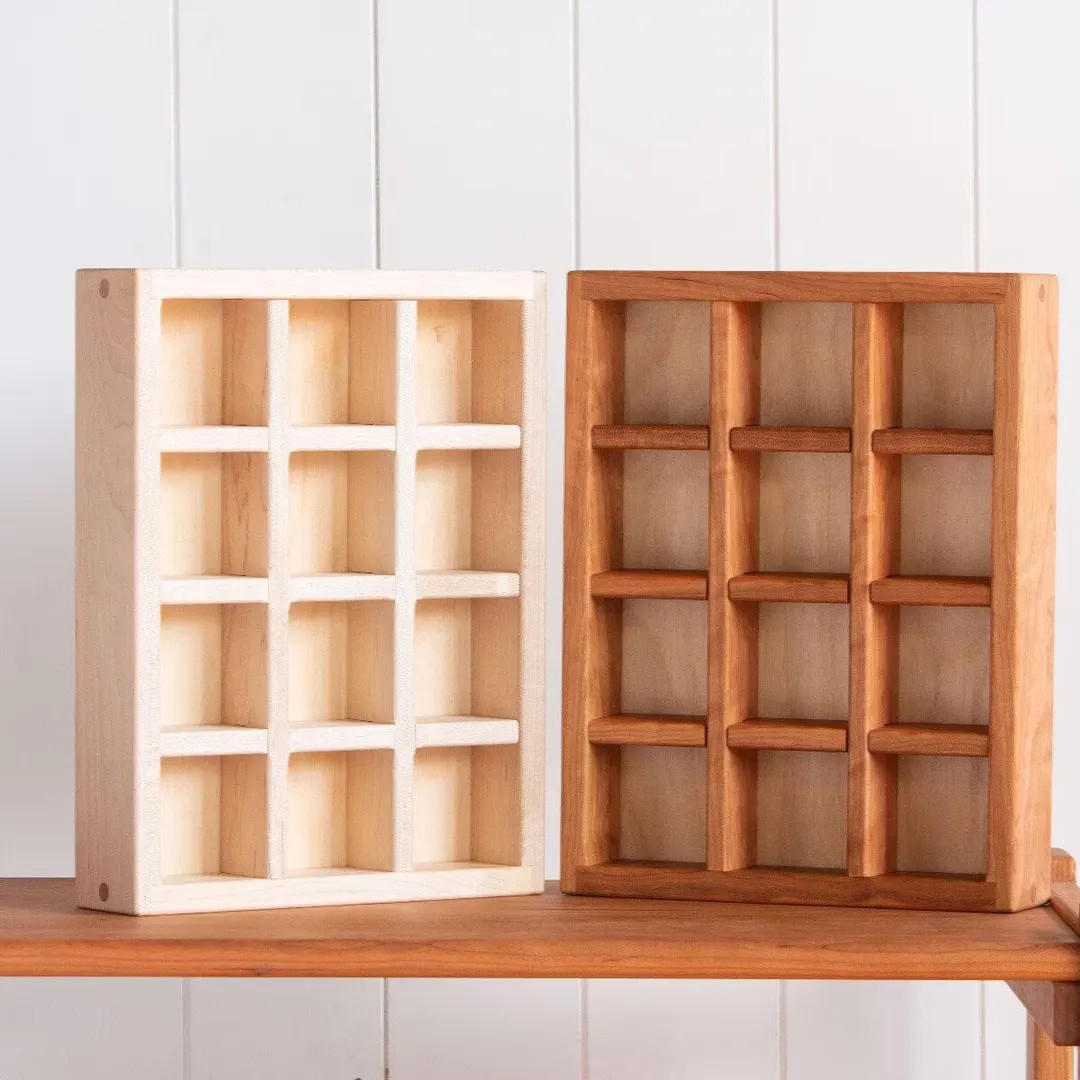 Sorting Compartment Storage Box/crate - Maple or Cherry Wood W/ Baltic Birch Plywood - With Remov... | Etsy (US)