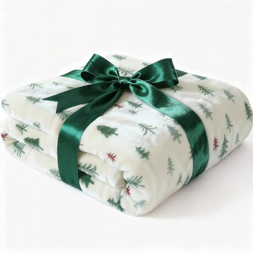 Ultra Soft Fleece Blanket Throw Size - Christmas Flannel Fleece Luxury Throw Blanket - Lightweight Throw for Couch, Bed, Chair - Warm & Breathable - Cozy Microplush Bedding - Christmas Trees | Amazon (US)