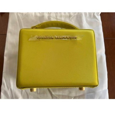 BRANDON BLACKWOOD Mini Kendrick Trunk Yellow Handbag Shoulder Bag NEW w/o Tags | eBay US