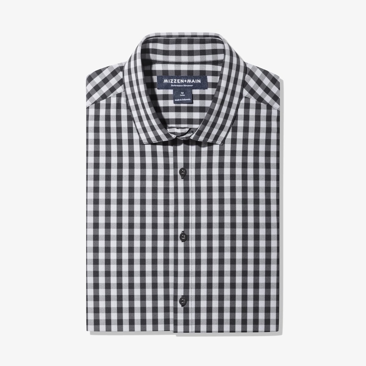Leeward Dress Shirt - Black Gray Gingham - Mizzen+Main | Mizzen + Main