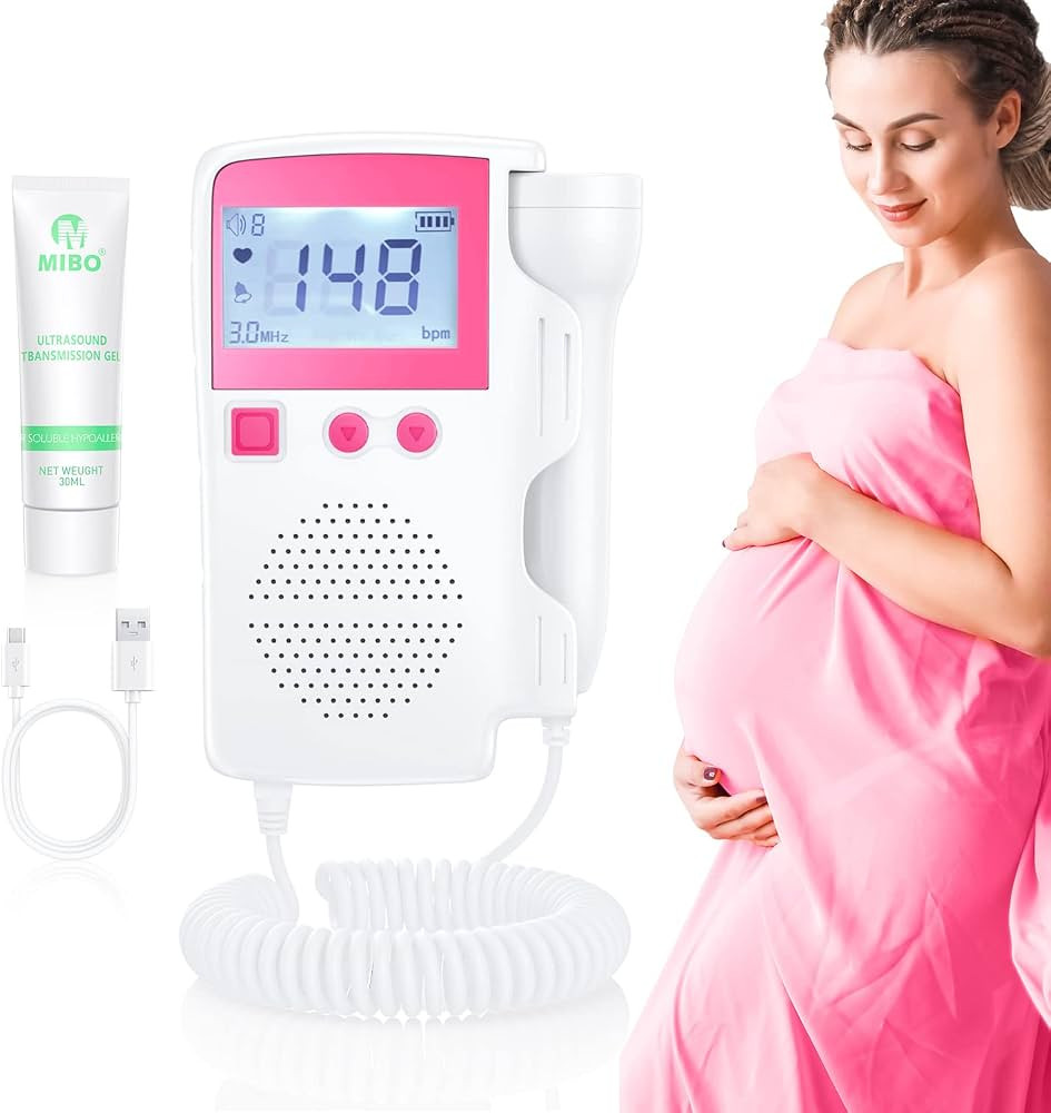 SUUEKRE Baby Heartbeat Monitor Pregnancy Handle Doppler Fetal Monitor Heartbeat Easy to Operate f... | Amazon (US)