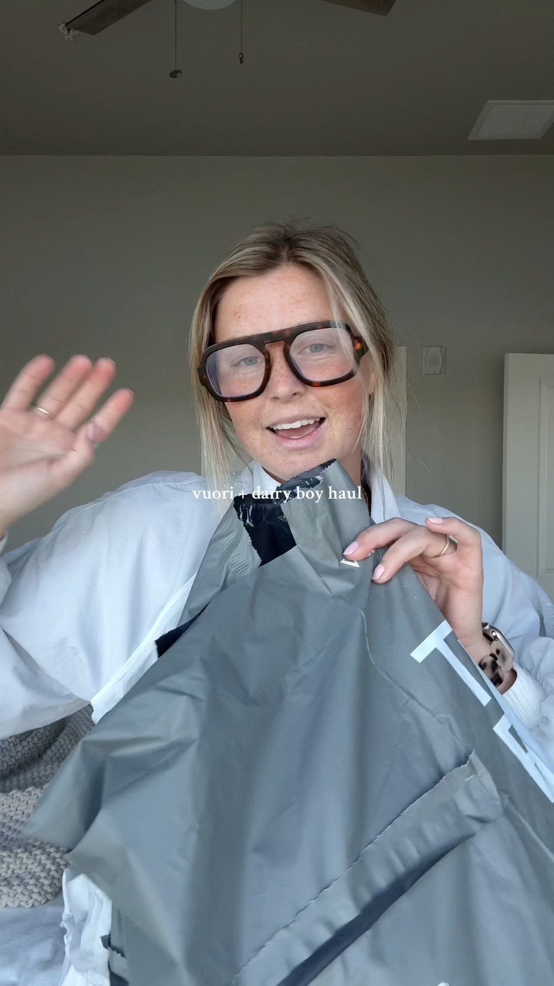 Size small in all Vuori and M/L in dairy boy sweatshirt ! 