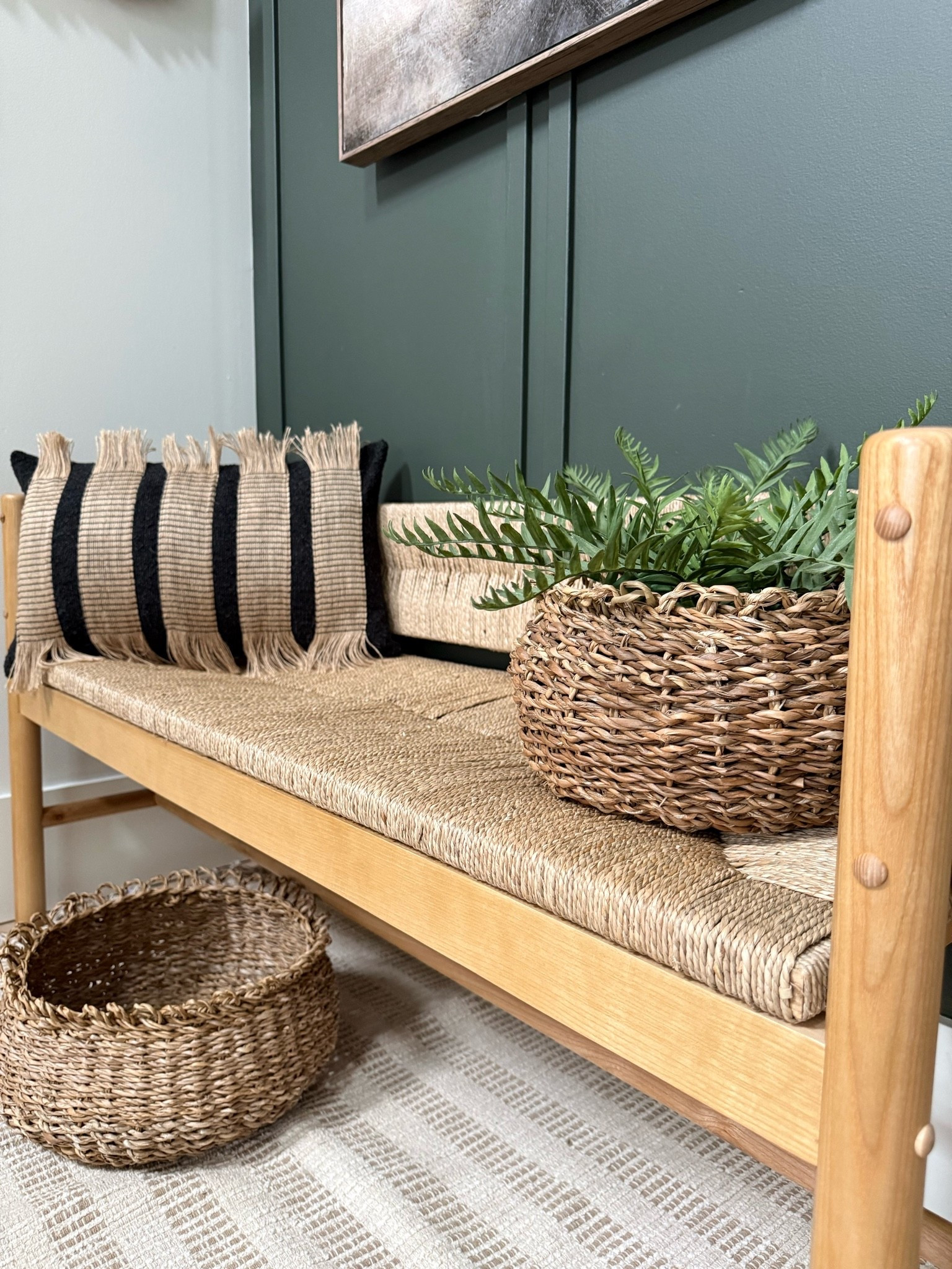 Texture = Cozy
Love this bench from Target!