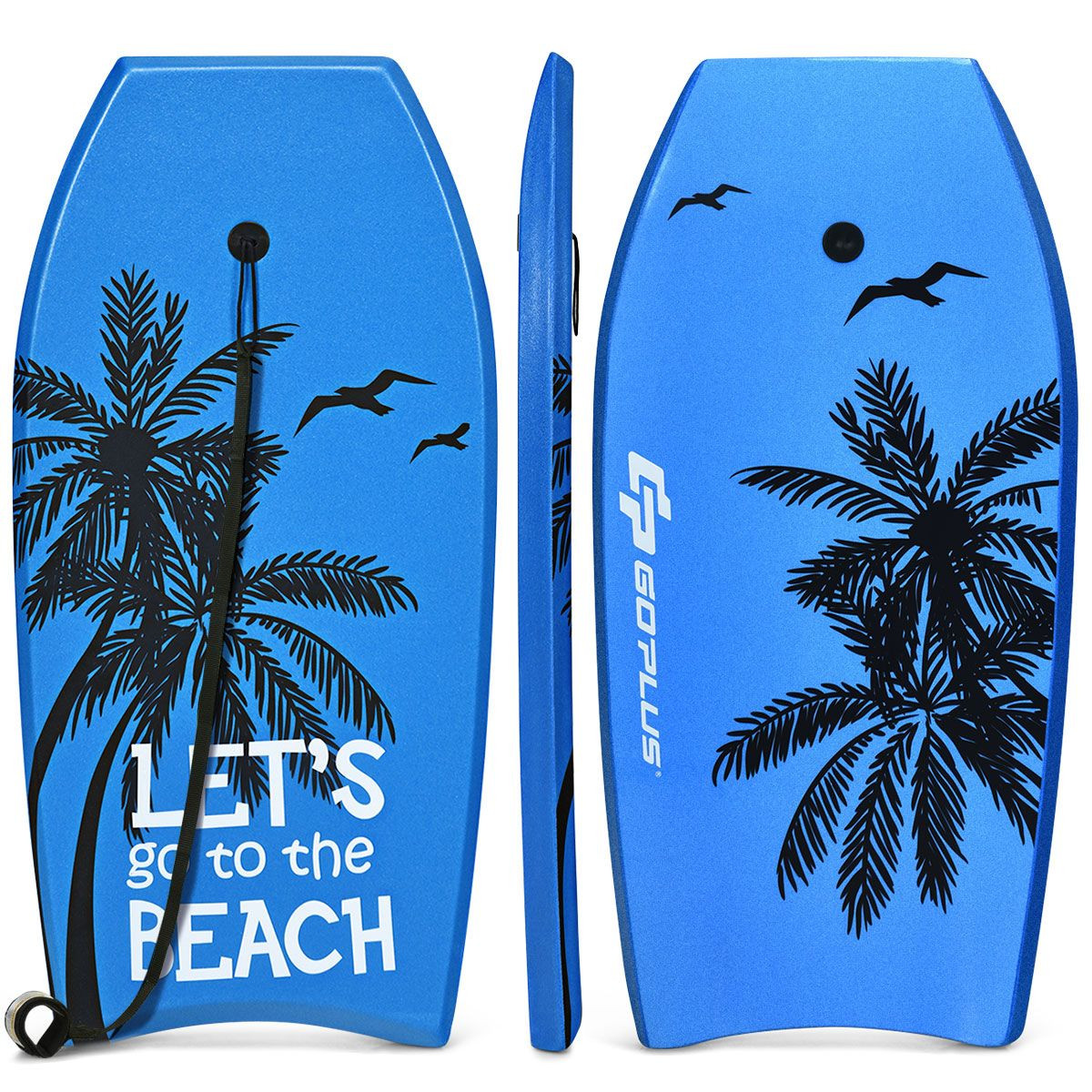 Costway 41''/37'' Super Lightweight Bodyboard Surfing W/Leash EPS Core Boarding IXPE | Target