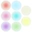 Gradient Round Acrylic Coasters, Light Blue, 4 Pack | 3.8in, 0.2in Thick, Heat Resistant, Non-Sli... | Amazon (US)