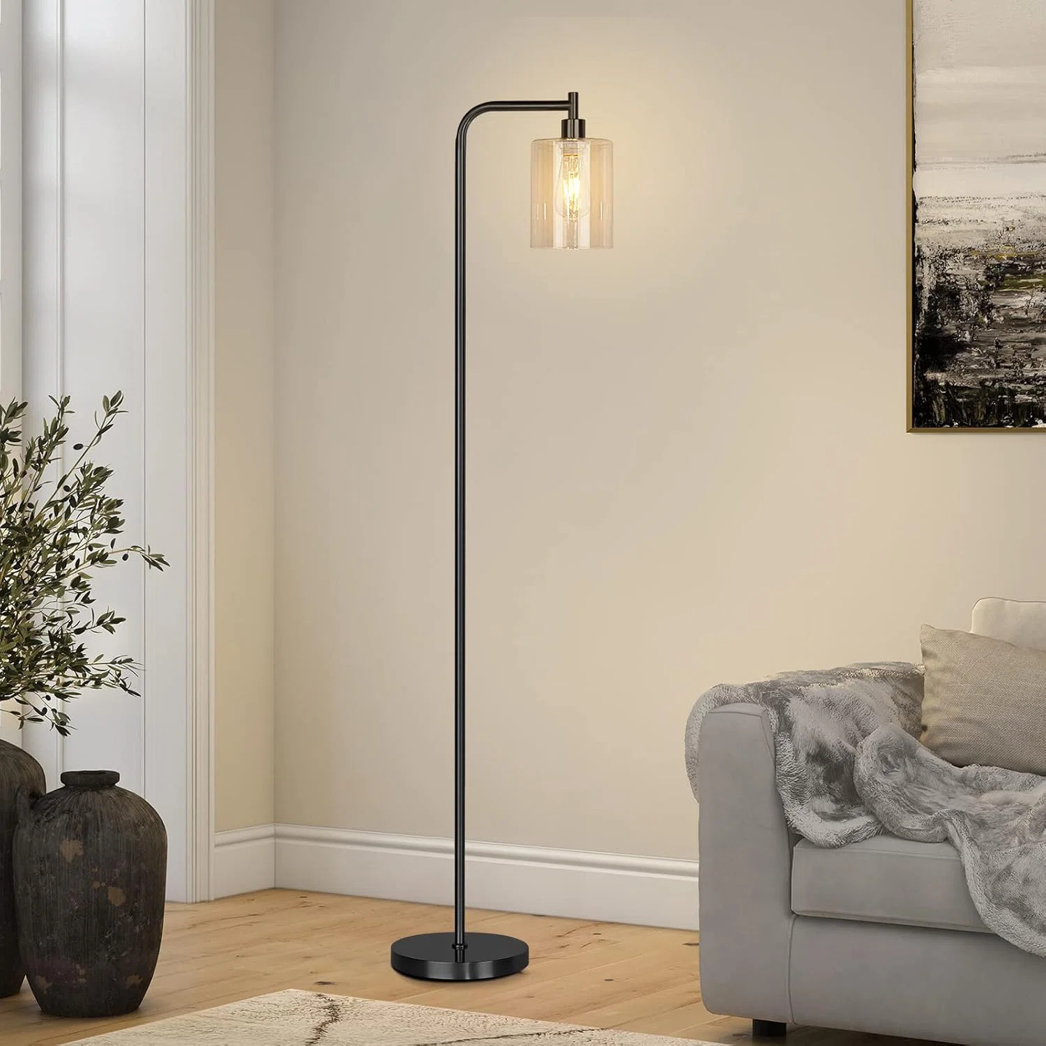 Breakwater Bay 67” Industrial Floor Lamp Modern Standing Lamp For Living Room | Wayfair | Wayfair North America