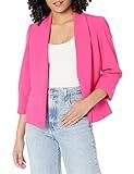 Kasper womens Shawl Collar Open Front Jkt W/ Rolled Slv Business Casual Blazer, Hot Pink, Medium US | Amazon (US)