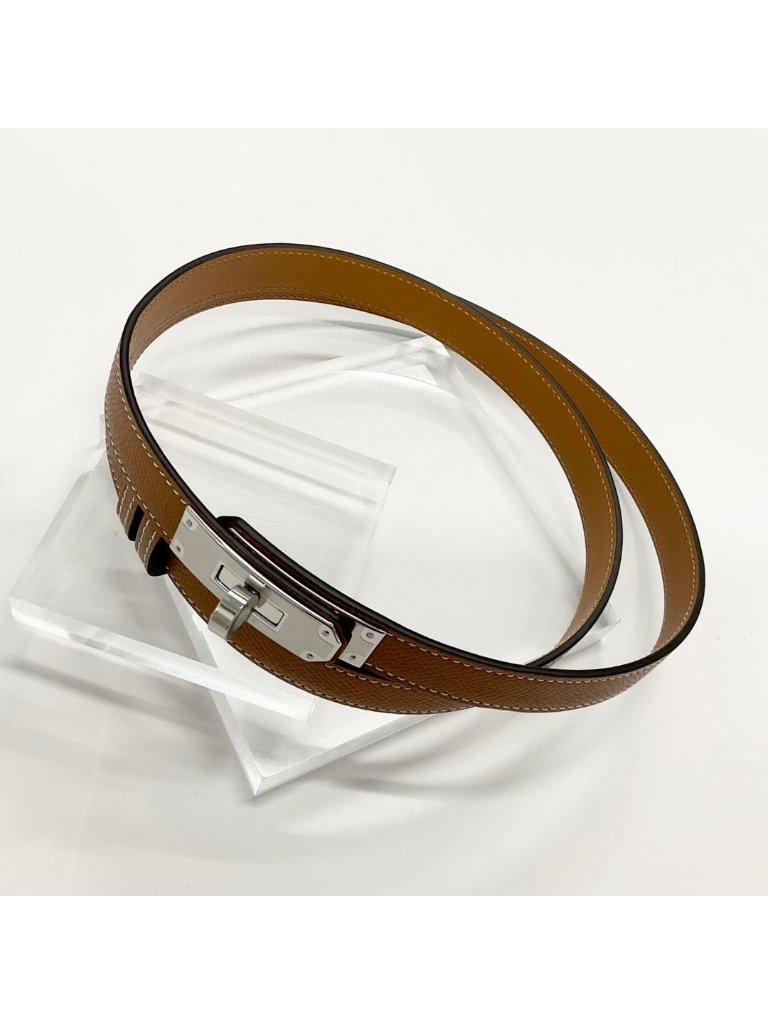 Hermes Leather Kelly 18 Belt Veau Gold Silver | Poshmark