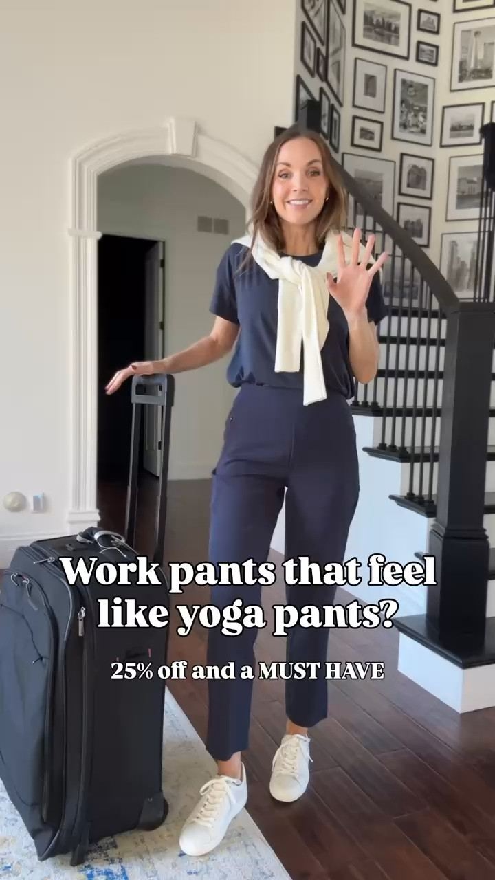 What to Wear Wednesday 🤍 The perfect pants for travel, the office, or the classroom. Even better—they’re 25% off through 5/2 with @athleta’s Spring 25% Off promotion. #athletapartner
 

 