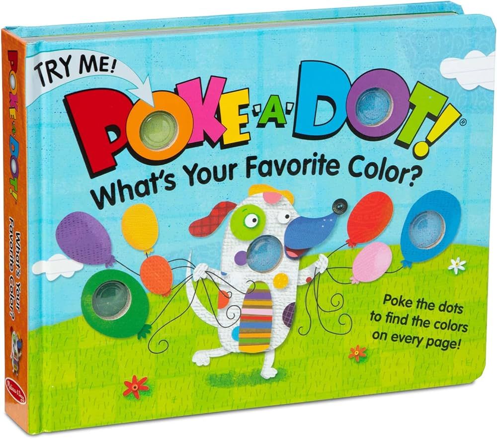 Melissa & Doug Children's Book - Poke-a-Dot: What’s Your Favorite Color (Board Book with Button... | Amazon (US)