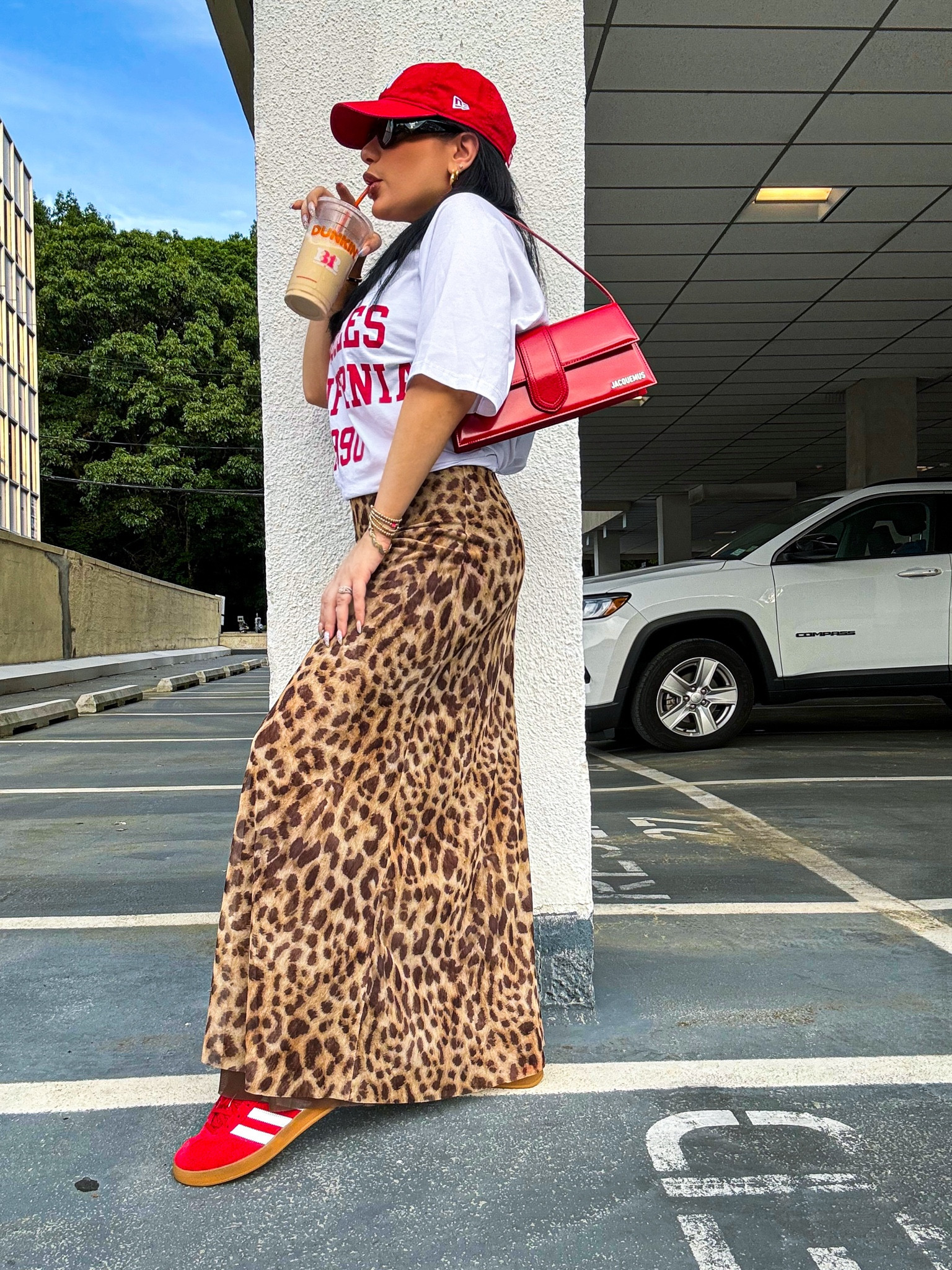 【Settle for moon】Leopard frill skirt Settle for moon Leopard Frill Skirt on Bunjang Global Site.