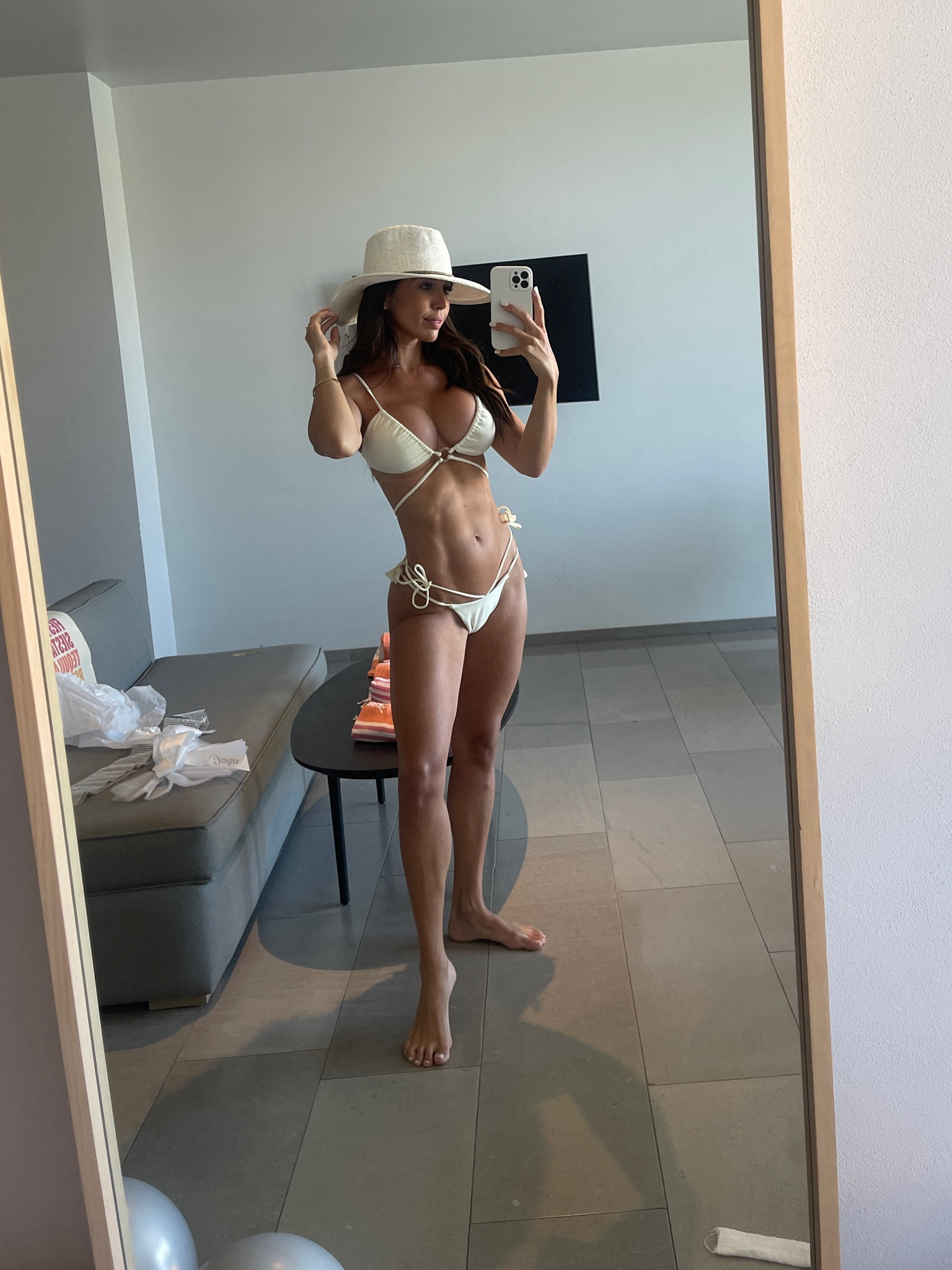 Hi ladies!!! Loving this all white/cream look! Wore this sexy and flattering bikini on my Bach! I’m wearing a size medium top and xs bottom! Follow me on LTK for more or my vacay & date night looks ☺️❤️

#LTKtravel #LTKwedding #LTKswim