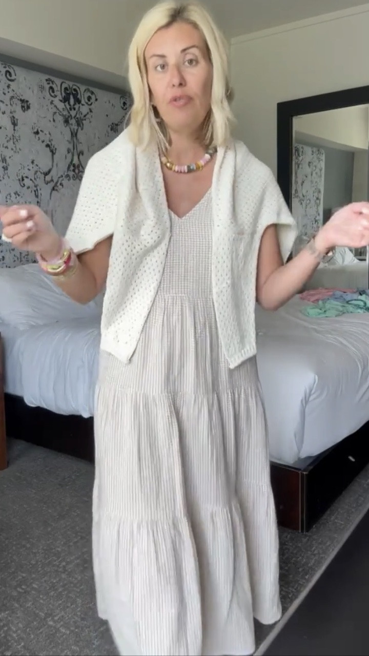 Quince never fails with their gauze dresses! This is the perfect travel/everyday look. I’m in xs dress, o/s sweater, and 8 sneaker tts. * use mixandmatch for 25% off at Erin McDermott *use Catherine20 at Allie + Bess

#LTKootd #LTKSeasonal