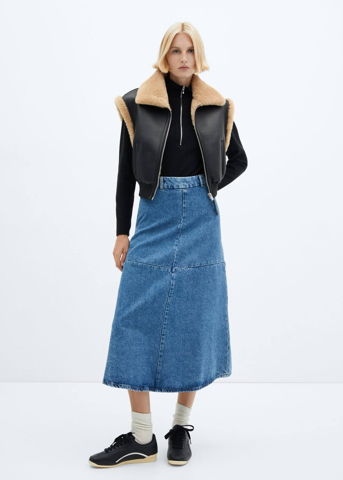 Double-sided bomber gilet | Mango Canada