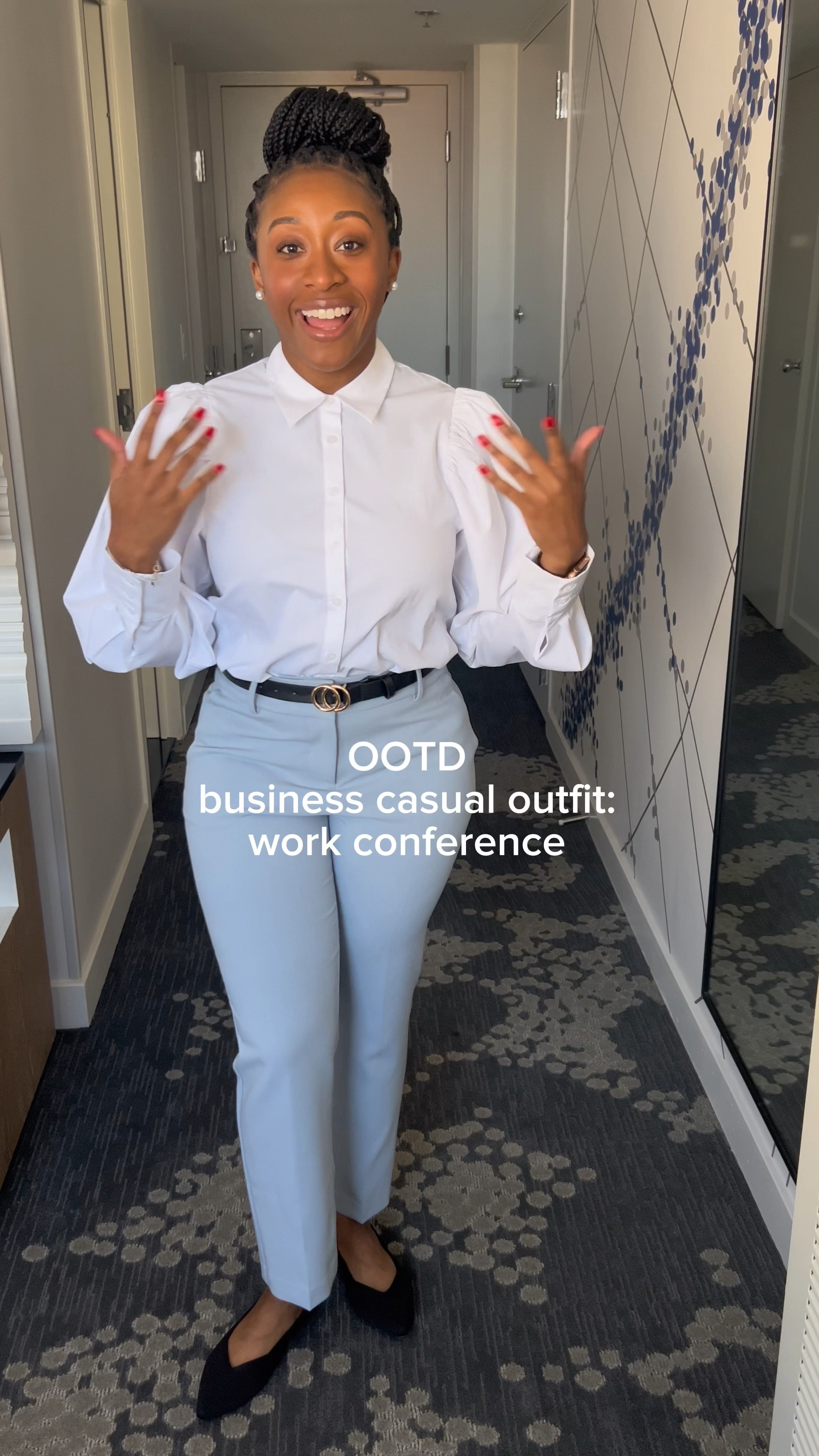 Outfit Of The Day: Dressed to attend Day 1 of a conference for work! This is my business casual look for the conference.  
(Work attire, conference attire, corporate wardrobe, business casual looks, professional wardrobe) 

#LTKworkwear #LTKcurves #LTKstyletip