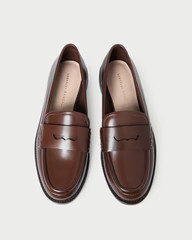 Rachel Espresso Leather Loafer | Loeffler Randall