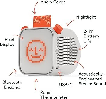 Yoto Player Kids Bluetooth Speaker - Plays Stories, Music, Podcasts, White Noise, Thermometer, Ni... | Amazon (US)