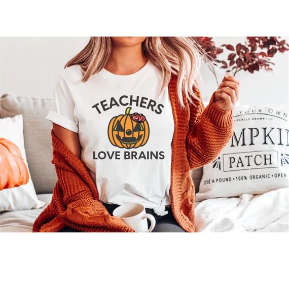 Trick or Teach Halloween Shirt for Teachers Teacher Halloween | Etsy | Etsy (US)