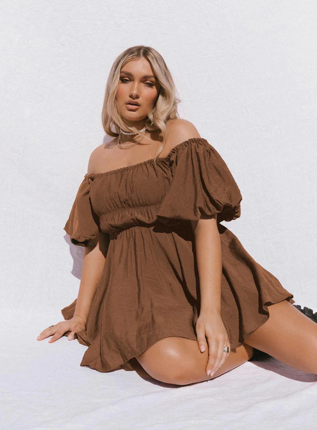 Halton Mini Dress White | Princess Polly US