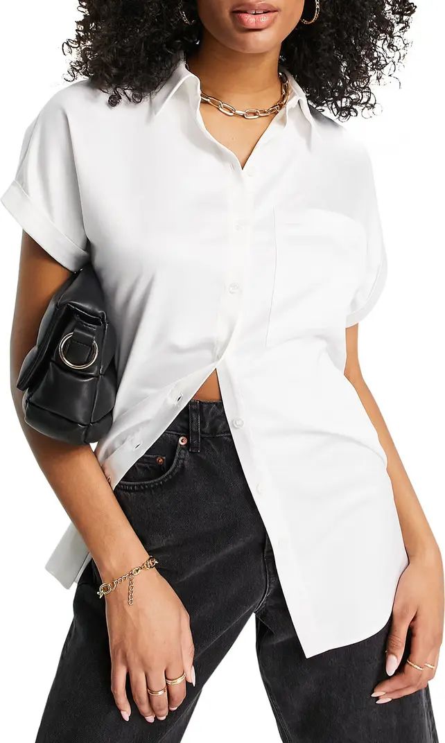 Women's Satin Button-Up Shirt | Nordstrom