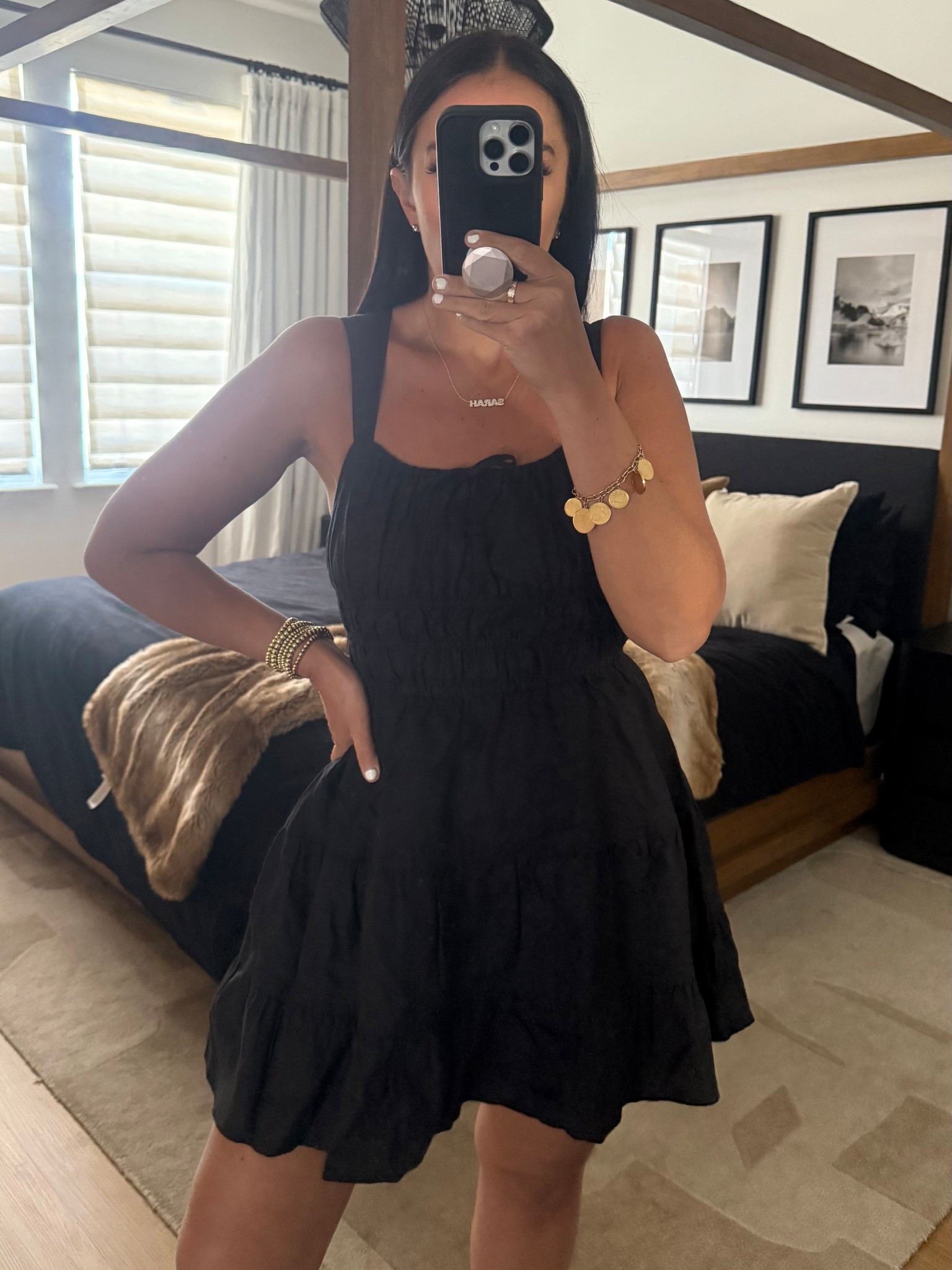 Aritzia Martine Linen Dress wearing size small. 
