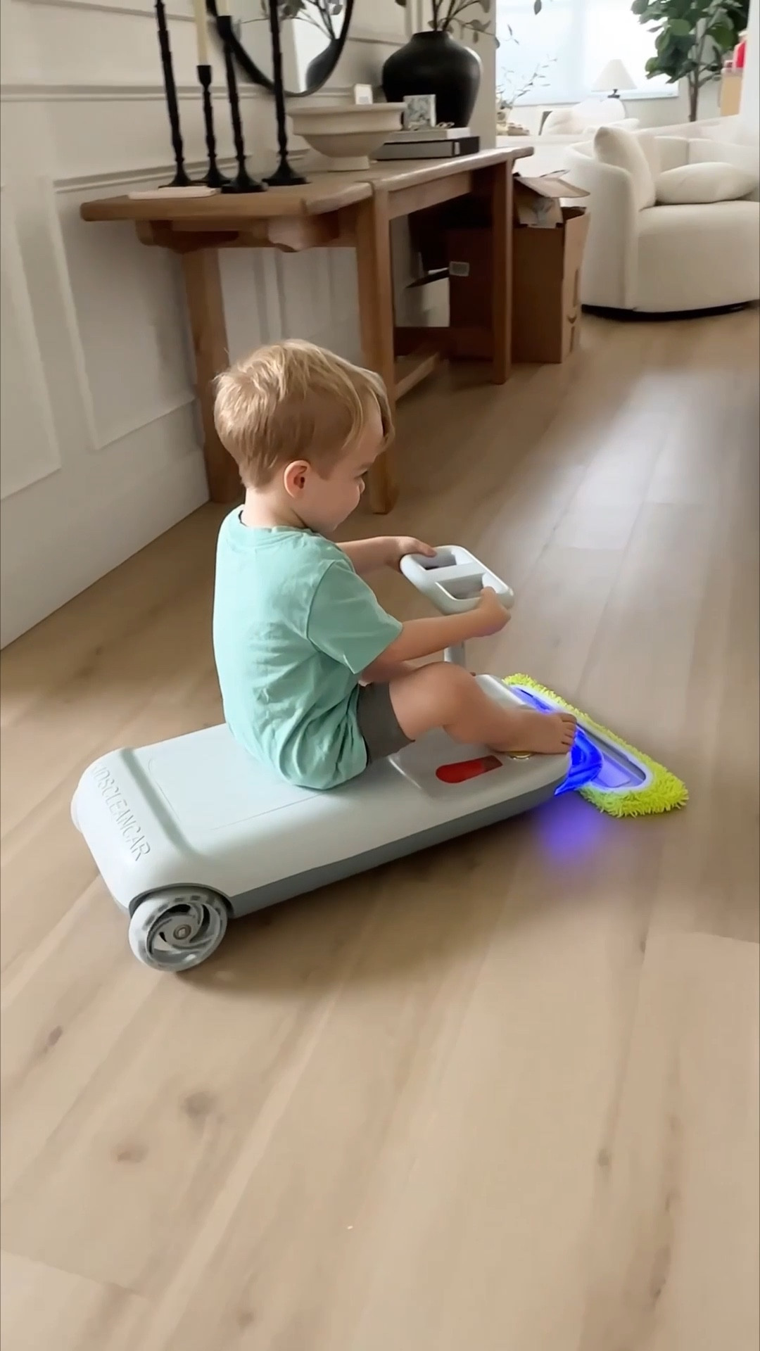 Looking for a fun, screen-free way for your kid to help clean? This ride-on mop is easy to assemble and comes with a rechargeable battery and adjustable speeds. Time to make chores fun!

kid toys, cleaning essentials, toddler activities, mom hacks, amazon finds, must have toy, productive play, clean with kids

#LTKHome #LTKKids #LTKGiftGuide