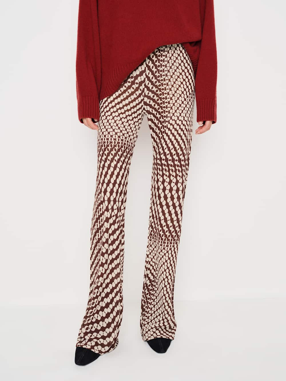 Gale Sheer Mid Rise Bias Pant | Reformation (Global)