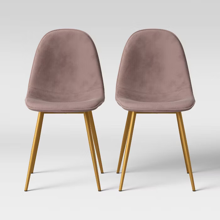 Copley Velvet Dining Chair with Brass Leg - Project 62™ | Target