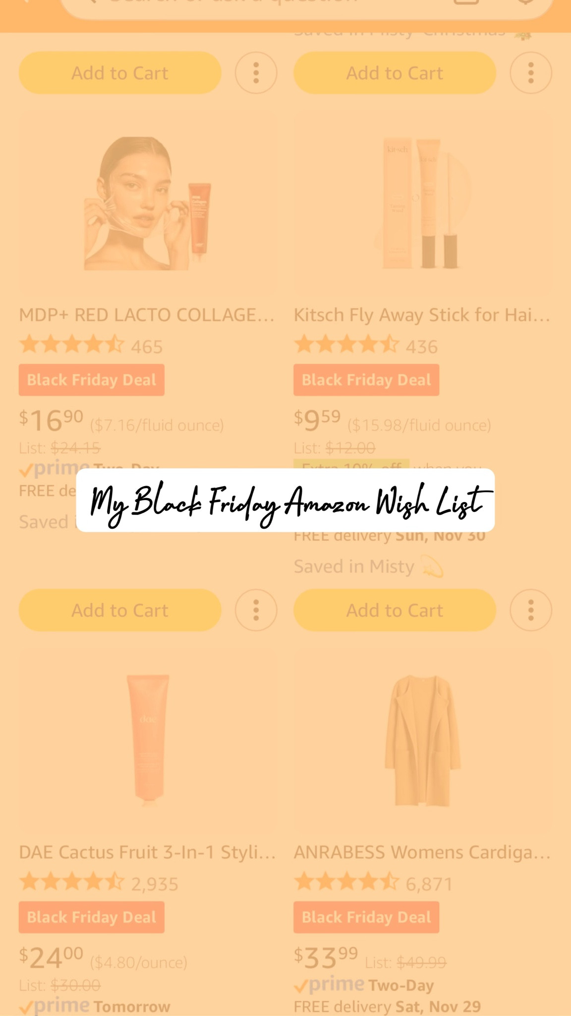 💫Posted some items off of my Amazon Wish List with Black Friday deals! 

#LTKSaleAlert #LTKGiftGuide #LTKBeauty