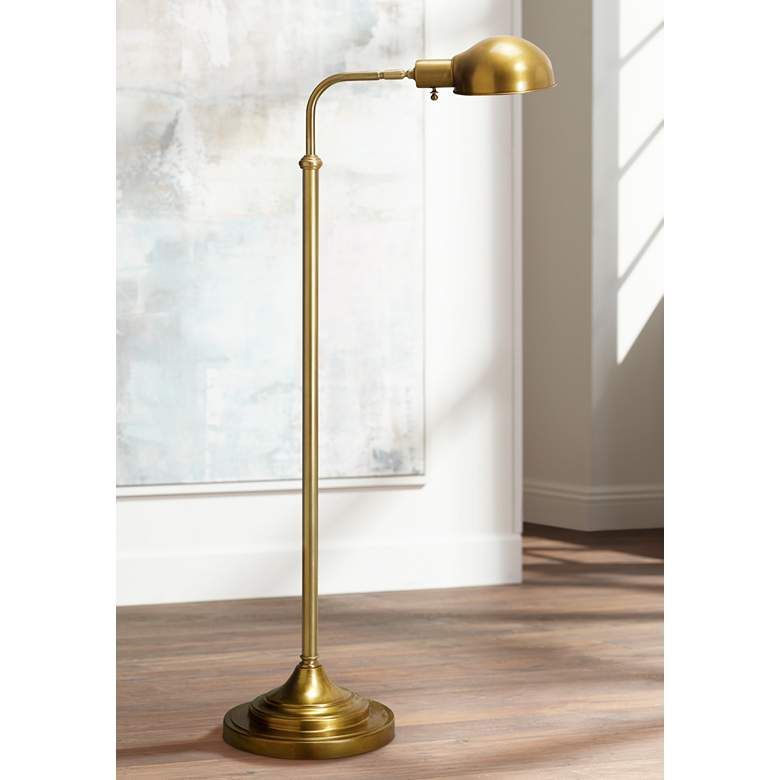 Robert Abbey Kinetic Antique Brass Pharmacy Floor Lamp - #61361 | Lamps Plus | Lamps Plus
