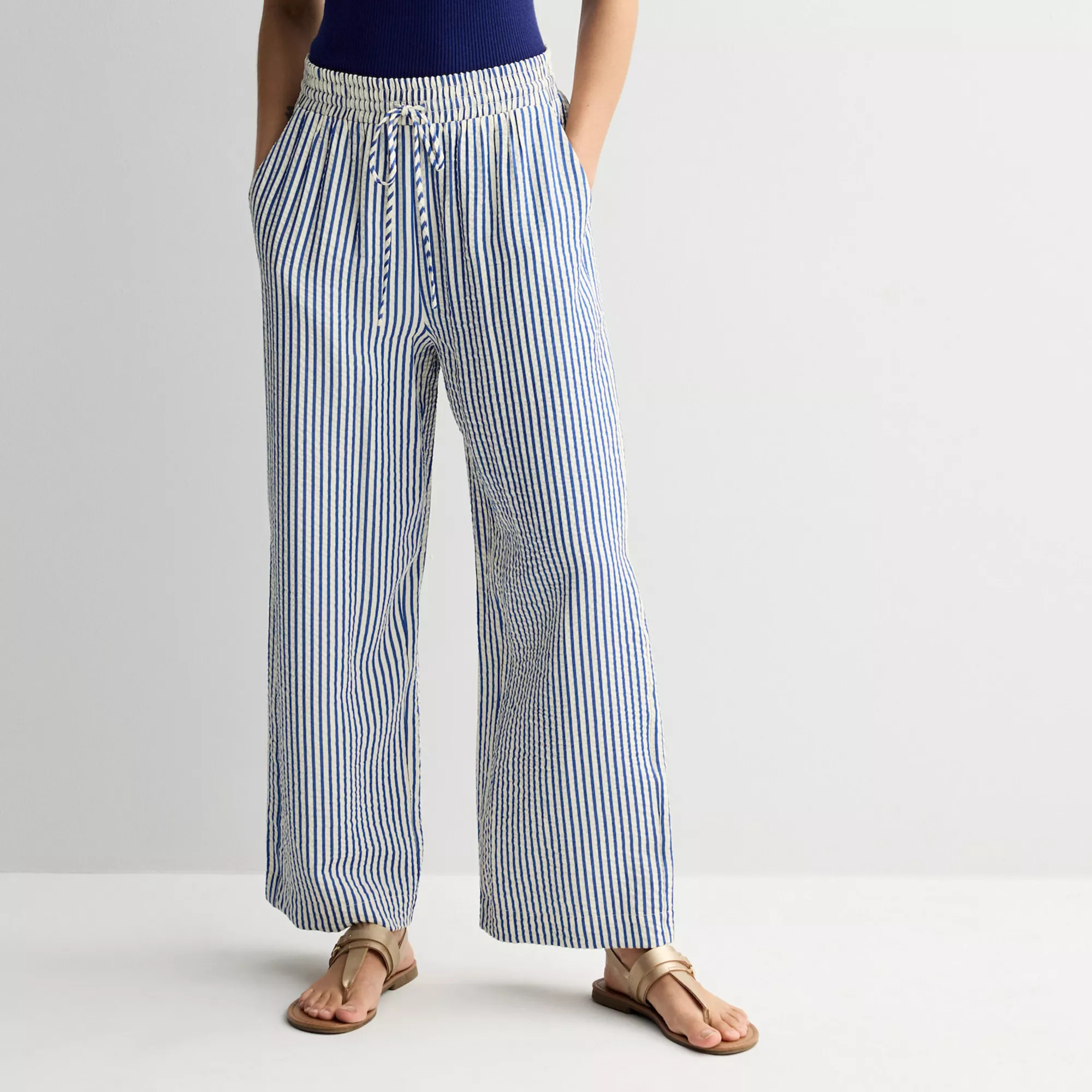 Women's Draper James Striped Long Bottoms | Kohl's