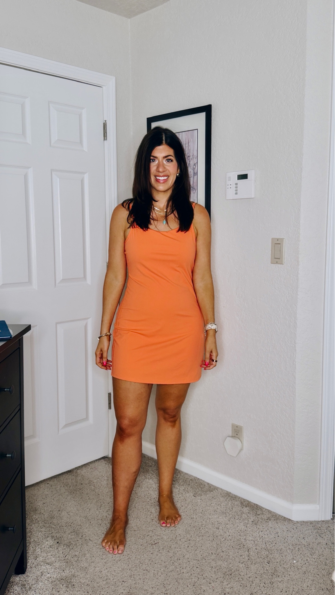 Wearing a medium. 
Use code Meghanxspanx 

Active dress, Spanx, activewear, casual outfit, outfit inspo, midsize fashion, spring fashion, summer style, trending 

#LTKMidsize #LTKActive #LTKSeasonal