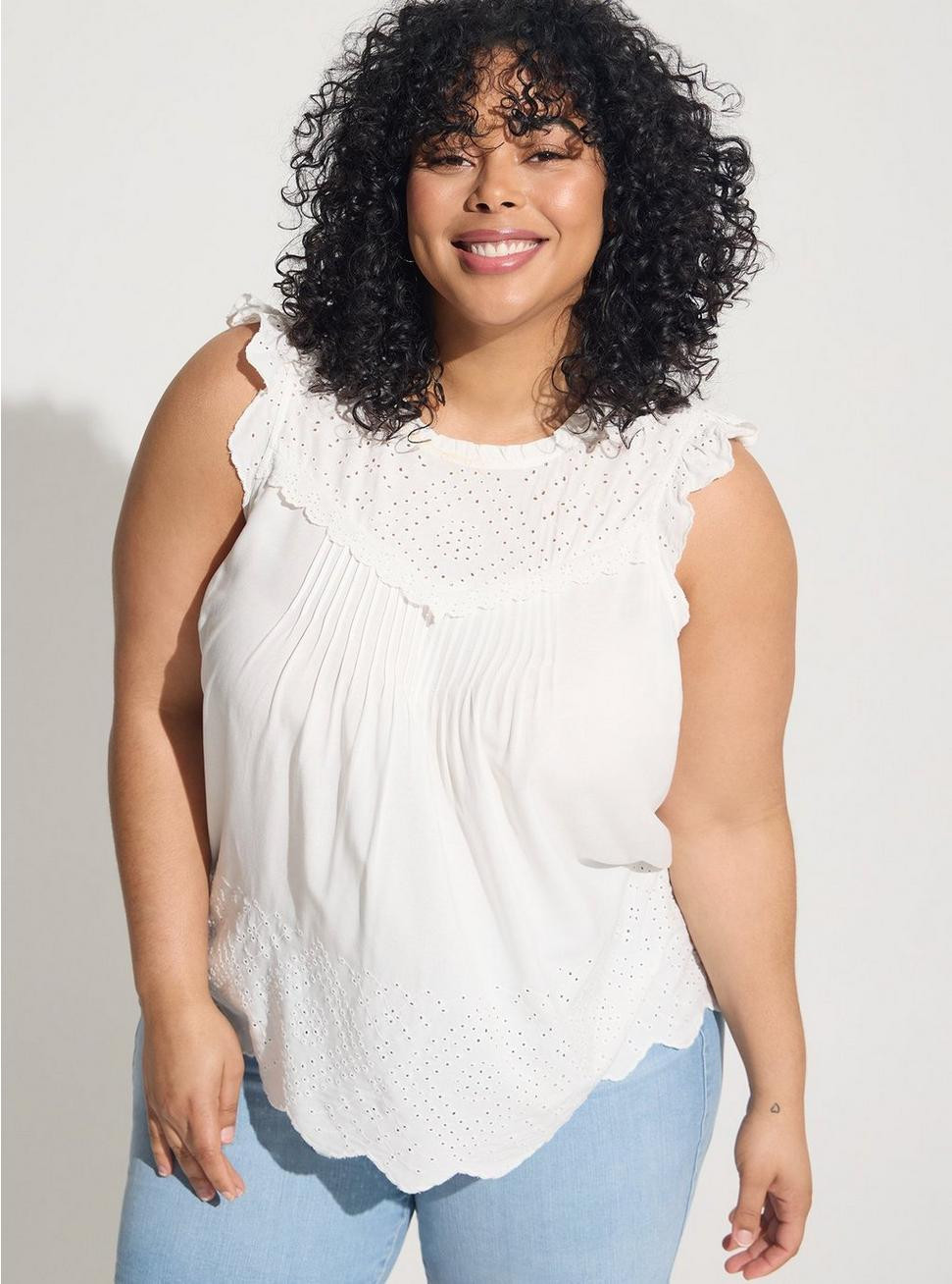 Eyelet Sleeveless Top | Torrid (US & Canada)