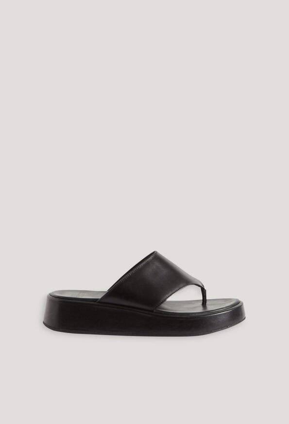 Black leather sandals | Claudie Pierlot (FR, DE, ES, UK)