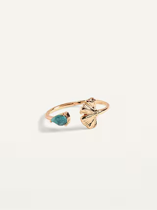 Gold-Toned Adjustable Calcite-Stone Ring for Women | Old Navy (US)