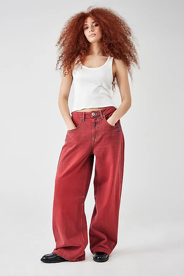 BDG Grunge Red Jaya Baggy Jean in Red at Urban Outfitters | Urban Outfitters (US and RoW)